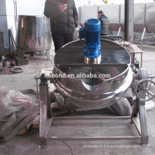 Machine de fusion de chauffage de revenu de chocolat électrique commercial en acier inoxydable 50L-500L avec agitateur